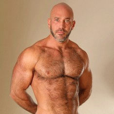 Muscly bear slams ass