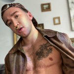 Tattooed hung top fucks hot masculine FTM hard and bareback